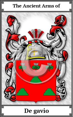 De gavio Family Crest Download (JPG)  Book Plated - 150 DPI